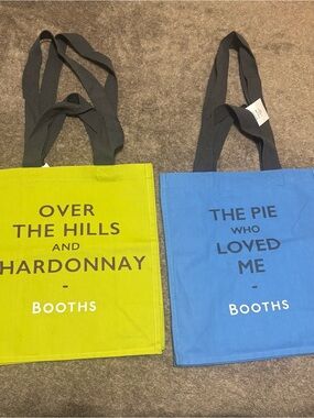 2 x Booths’ premium cotton grocery bags